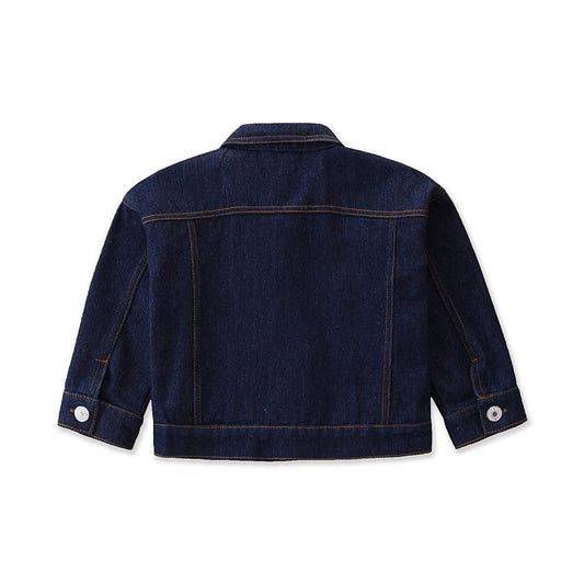 Kid Girl Sunflower Denim Jacket