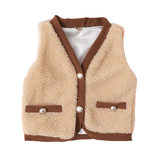 Kid Girl Teddy Vest