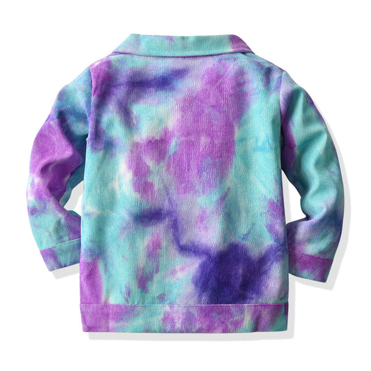 Baby Kid Girls Tie Dye Jackets Outwears