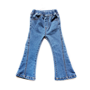 Kid Girl Versatile Flared Jeans