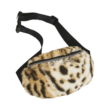 Little Girl's Cashmere Leopard Print Mini Wallet