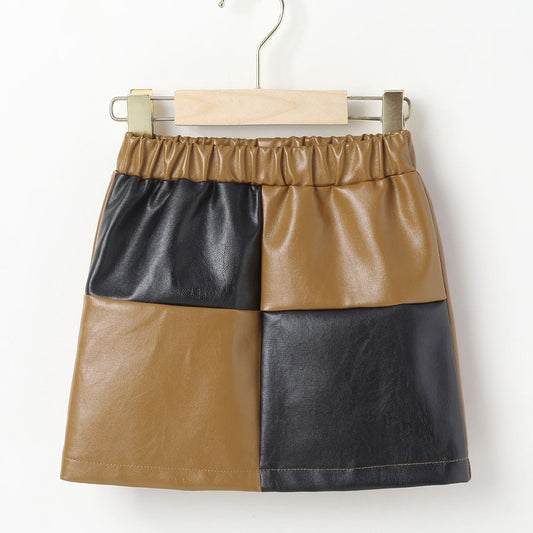 Baby Kid Girls Color-blocking Skirts