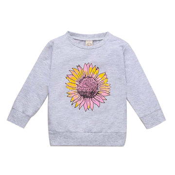 Toddler Girl Daisy Print Sweatshirt