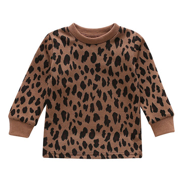 Fashion Toddler Kid Girl Leopard Pullover