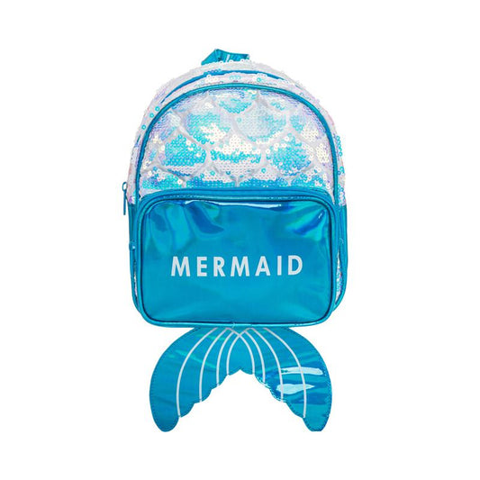 Cute Kid Mermaid Sequins Decor Backpack