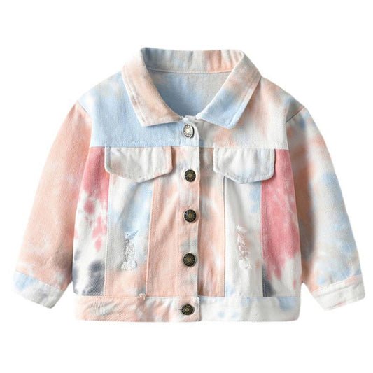 Toddler Boy And Girl Ripped Plain Jacket