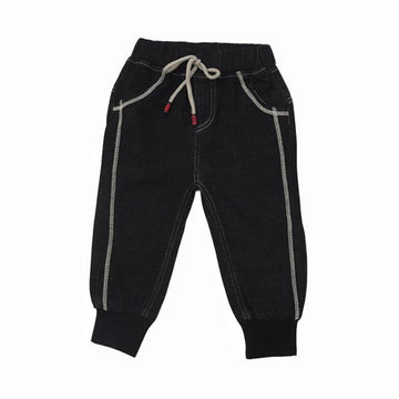 Kid Boy Drawstring Denim Pants