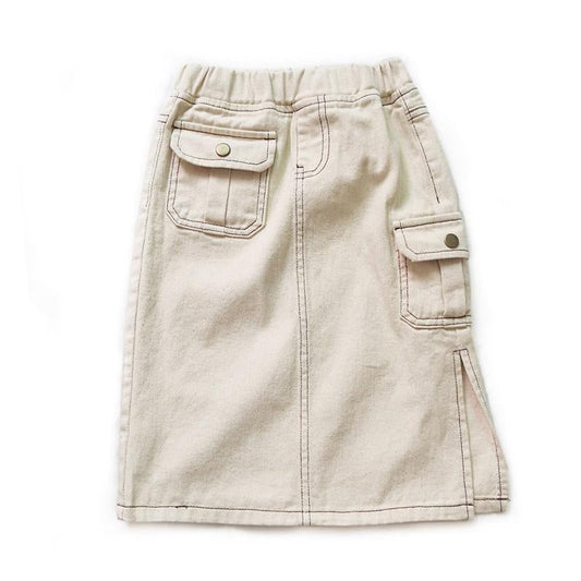 Mommy And Me Side Slit Pocket Denim Skirt