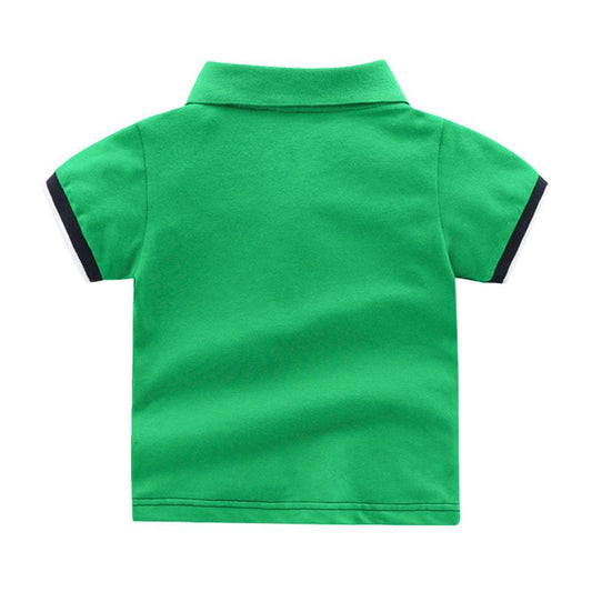 Kid Boy Hit Color Polo Shirt