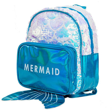 Cute Kid Mermaid Sequins Decor Backpack