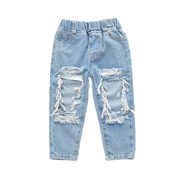 Cute Kid Unisex Ripped Jeans