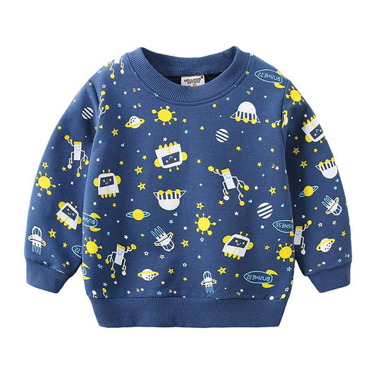 Kid Boy Robot Casual Sweatshirt