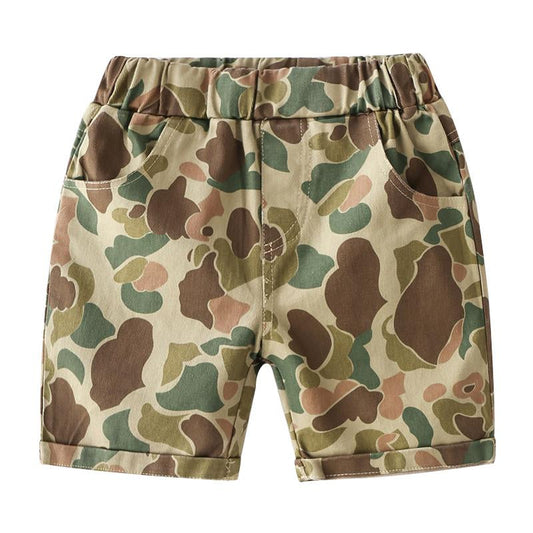 Cute Kid Boy Camo Shorts