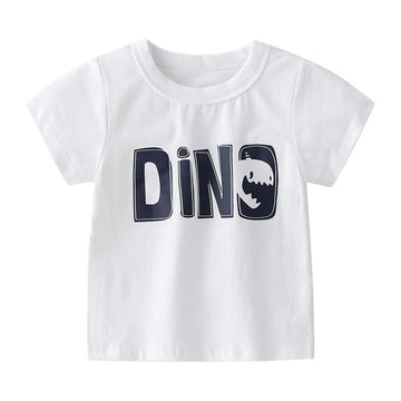 Boy A Roar Able Dinosaur Pattern Stripe Top