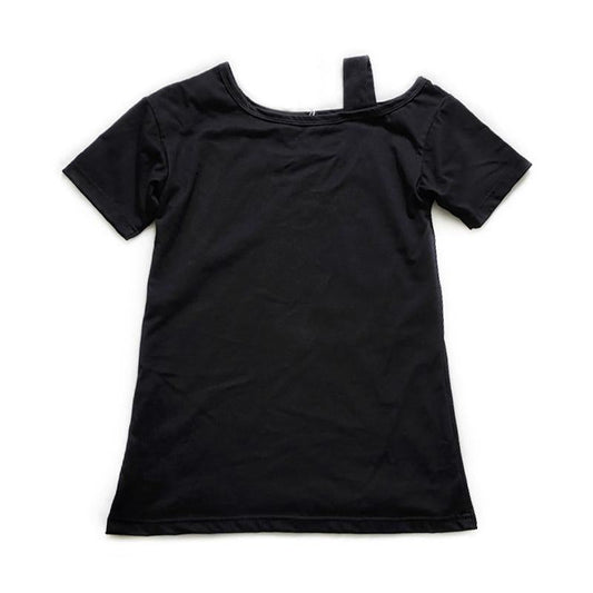 Kid Girl Cut Out Shoulder Tee Dress