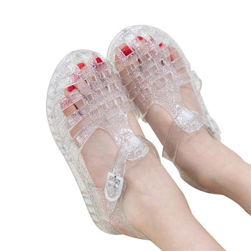 Toddler Girl PVC Close Toe Roman Sandals