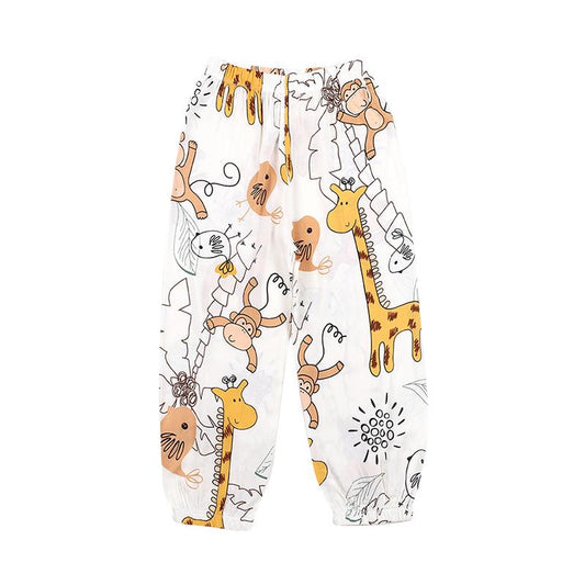 Kid Animal Print Pajama Trousers