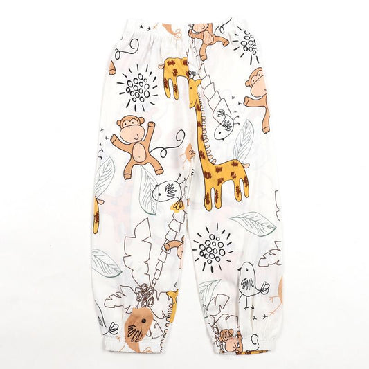 Kid Animal Print Pajama Trousers